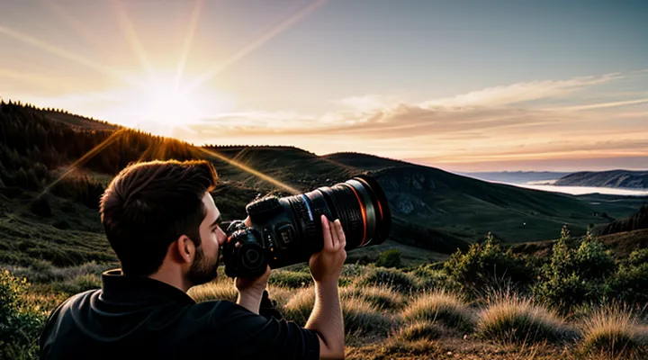 Этот способ позволяет создавать красивые световые блики «lens flare».